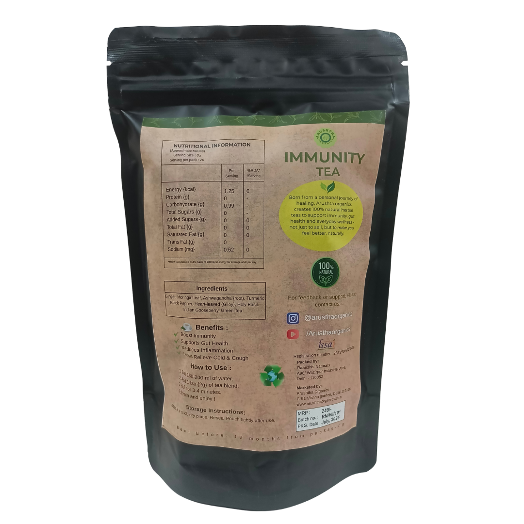 Immunity Herbal Tea - 100% Natural Ayurvedic Blend for Daily Wellness