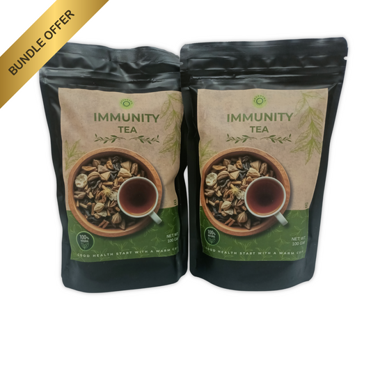 Herbal Immunity Tea Bundle | 100% Natural Ayurvedic Detox Tea | Best Wellness Tea Pack for Strong Immunity